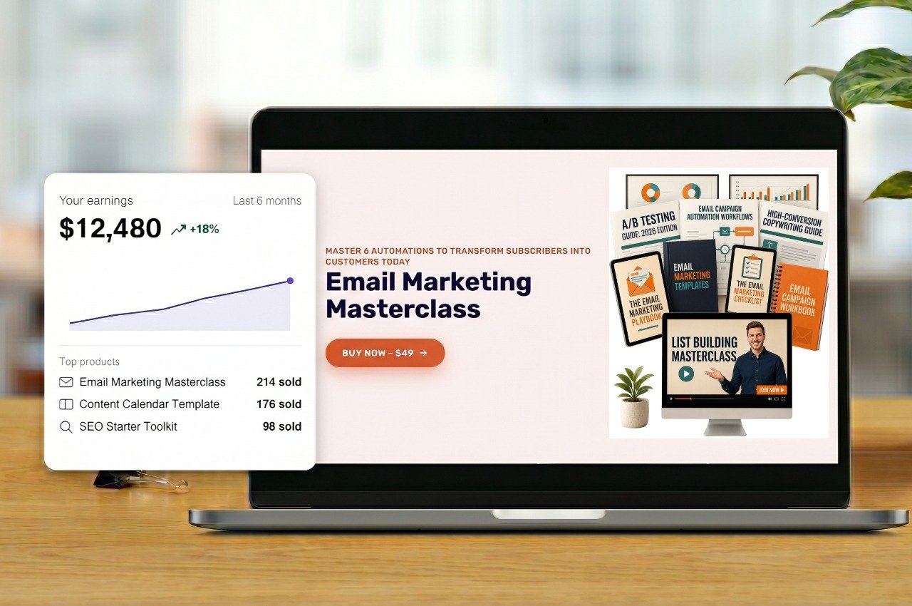 MiloTree digital product sales page example